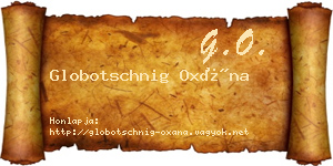 Globotschnig Oxána névjegykártya